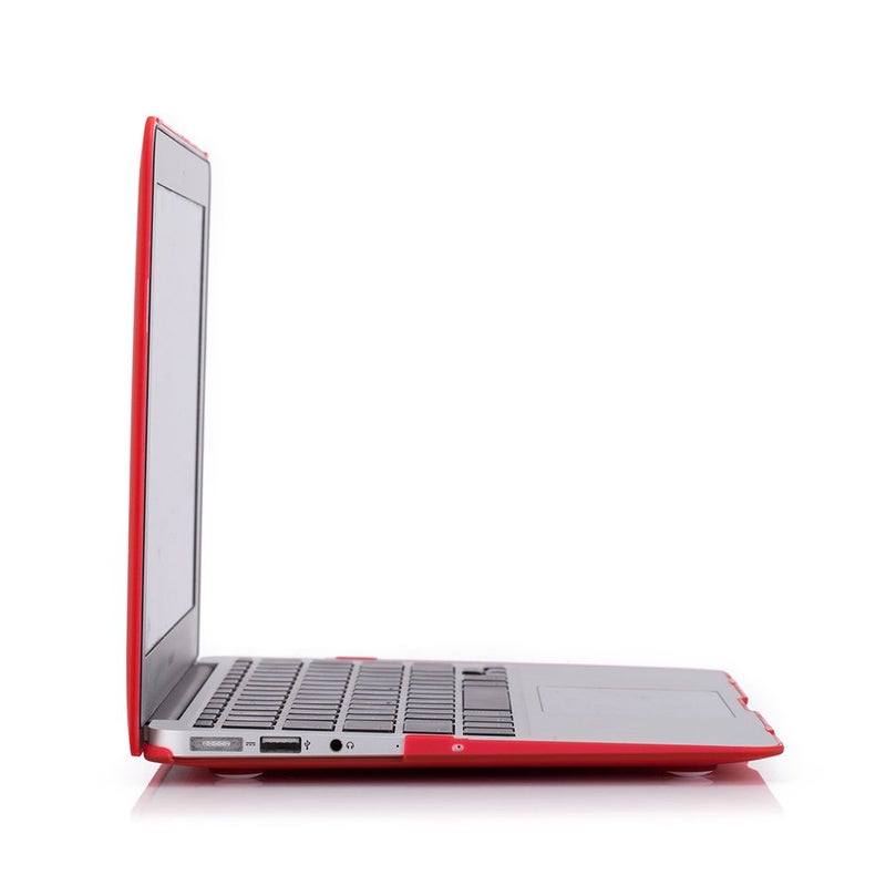 RUBAN Case Compatible with MacBook Air 13 Inch (Models: A1369 & A1466, Older Version 2010-2017 Release), Slim Snap On Hard Shell Protective Cover and Keyboard Cover, Red - Image 5